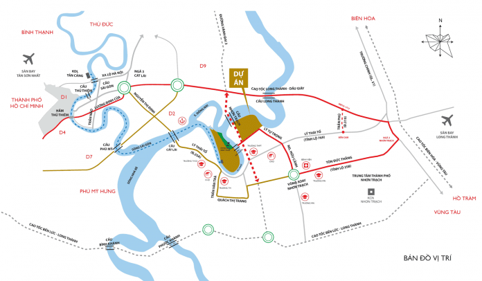 VỊ TRÍ DỰ ÁN KINGBAY NHƠN TRẠCH