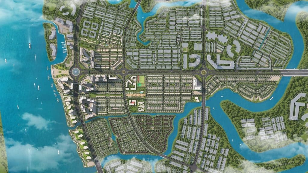 Quy hoạch dự án Izumi City nhìn từ trên cao