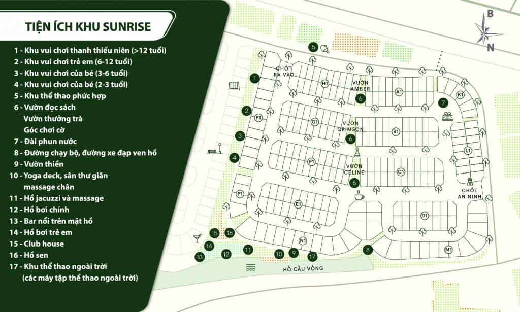 Mặt bằng tiện ích nội khu ID Junction
