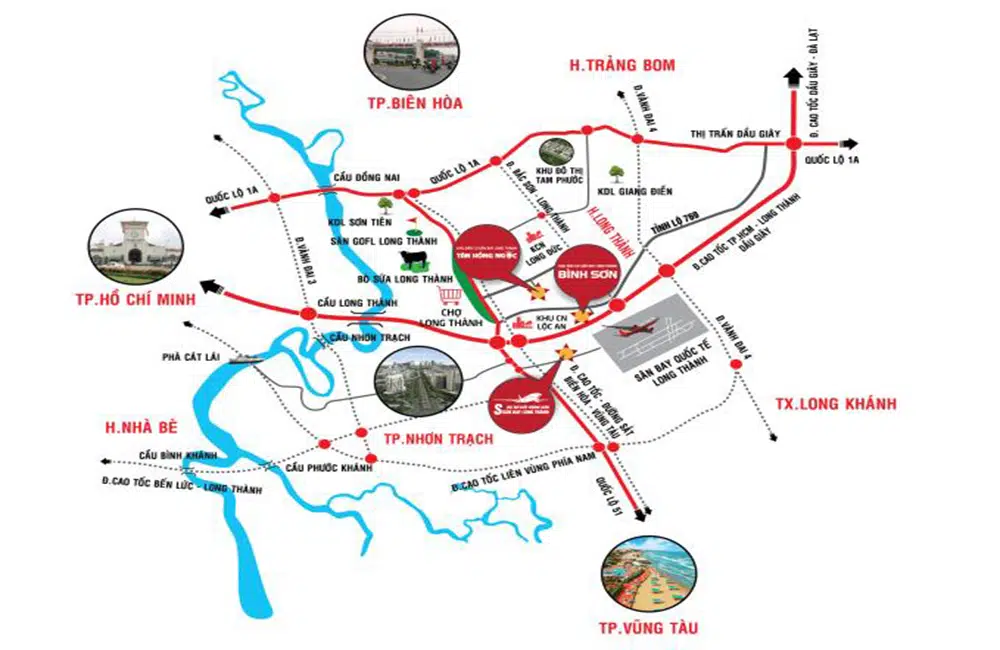 VỊ TRÍ TIỀM NĂNG KHU DÂN CƯ SÂN BAY LONG THÀNH