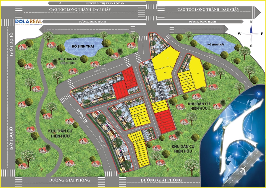 MẶT BẰNG PHÂN LÔ DỰ ÁN DOLA 