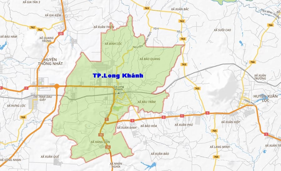 VỊ TRÍ BẤT ĐỘNG SẢN LONG KHÁNH