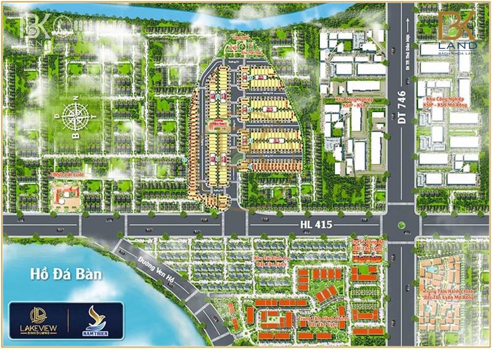 Mặt Bằng Dự án Phước Bình Lakeview Đồng Nai