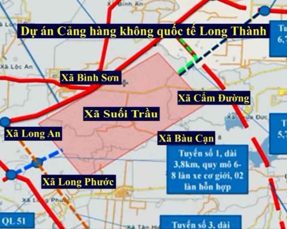 Bản đồ quy hoạch Sân bay Long Thành mới nhất